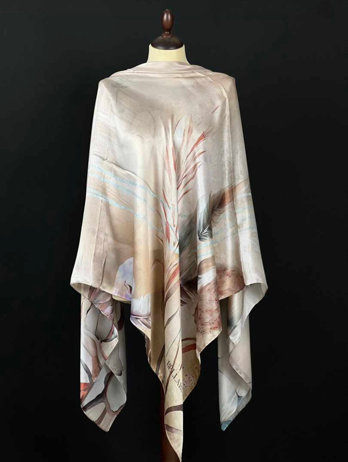 Isharp satin silk - feather beige