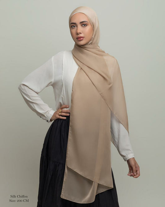 Schal chiffon - beige